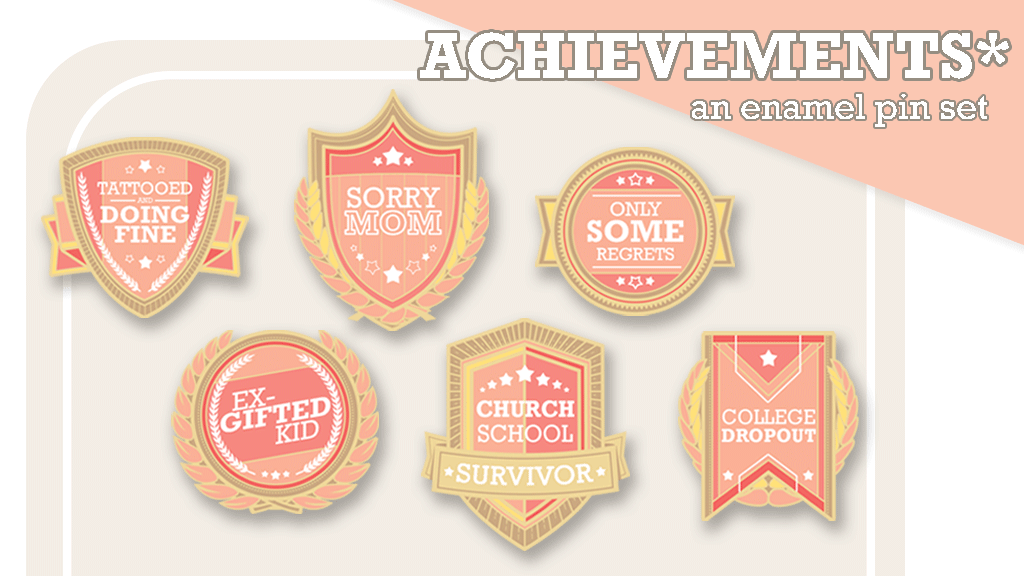 Achievements*: An Enamel Pin Set