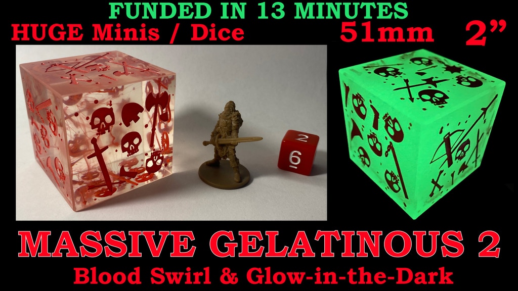 Massive Gelatinous Cube 2 - Oversize Dice / Minis