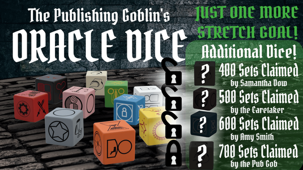 The Publishing Goblin's Oracle Dice
