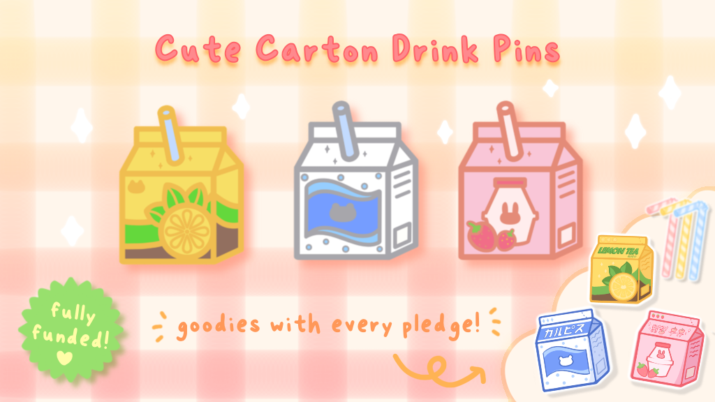 Childhood Asian Drink Cartons Enamel Pins