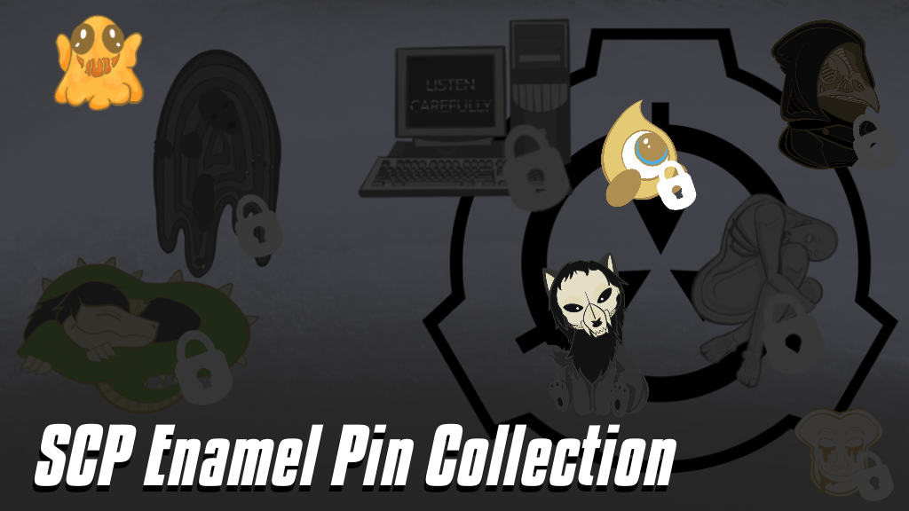 SCP-Secure, Contain, Protect - Foundation Themed Enamel Pins