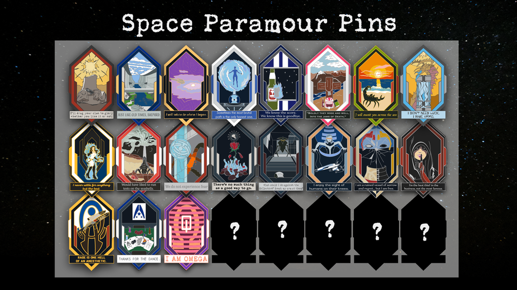 Space Paramour Pins
