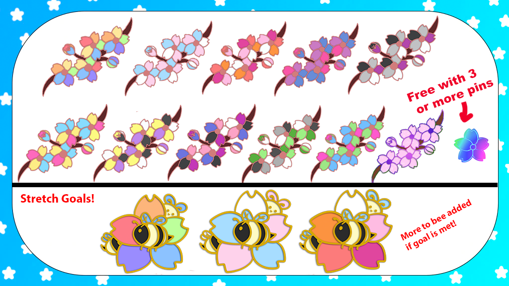 LGBT Flower pins