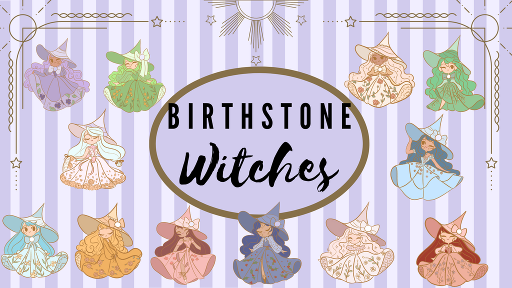 Birthstone Witches Enamel Pins