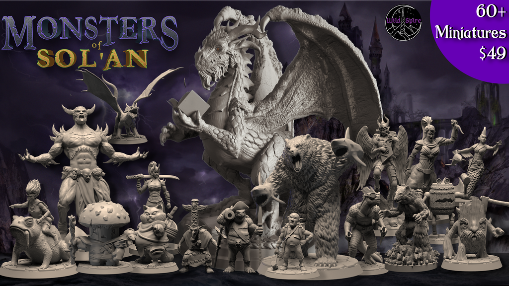 Monsters of Sol'an: Fantasy Monster Miniatures