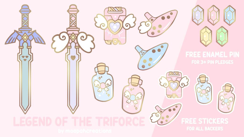 ♥ Legend of the Triforce Enamel Pins ♥