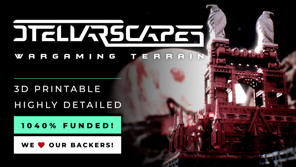 Stellarscapes - 3D Printable Sci-Fi Terrain