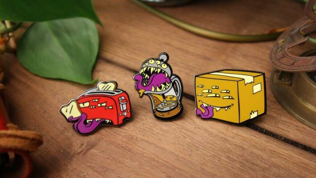 Everyday Mimics Enamel Pin Collection