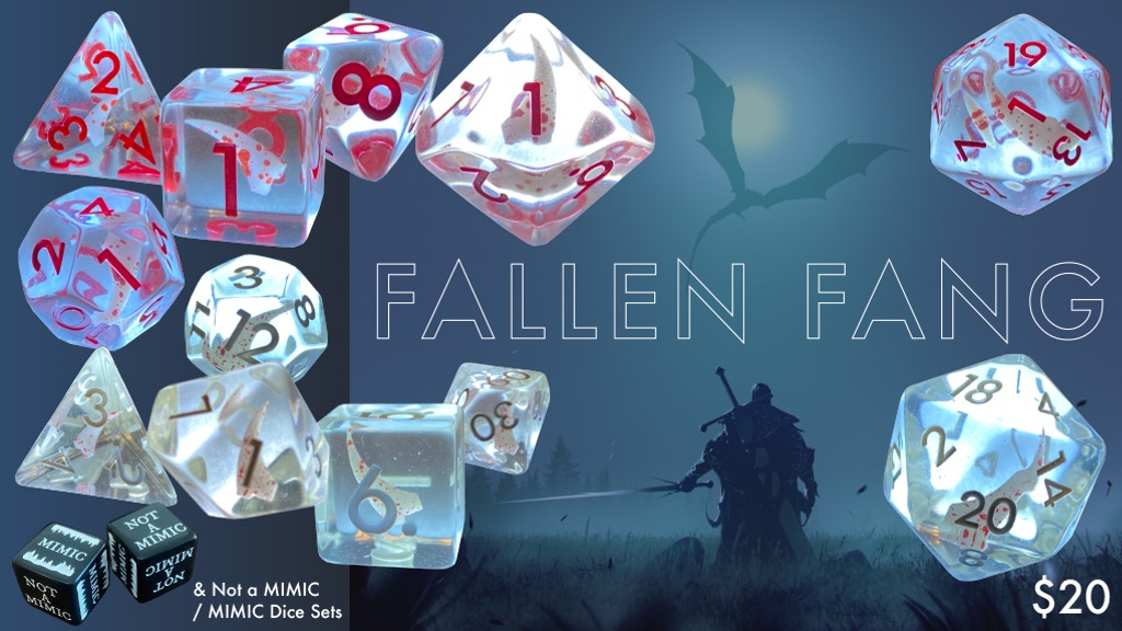 Fallen Fang RPG Dice Sets / Not a Mimic Dice