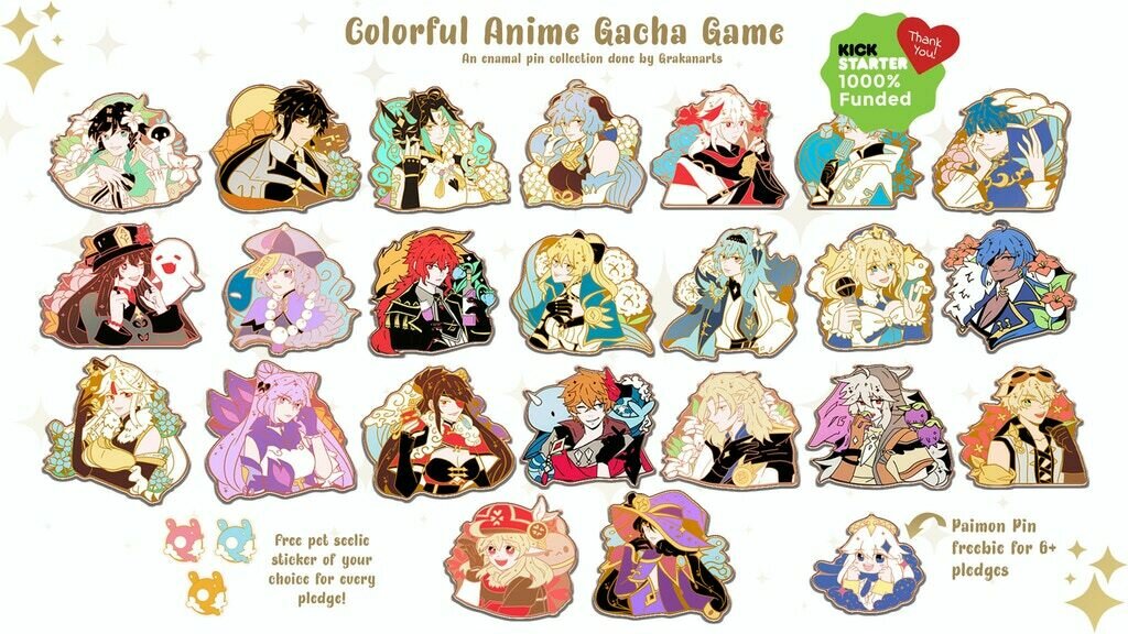 Gacha Game✧ Enamel Pin Collection