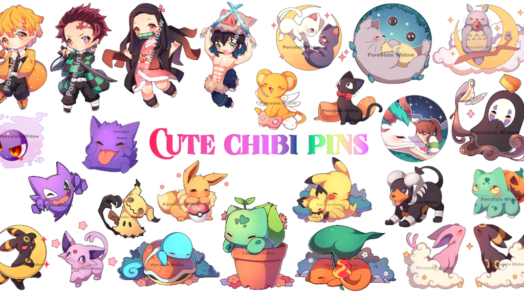 Cute Chibi Pins