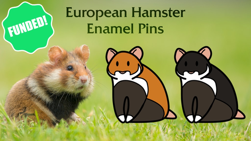 Make 100: European Hamster Enamel Pins