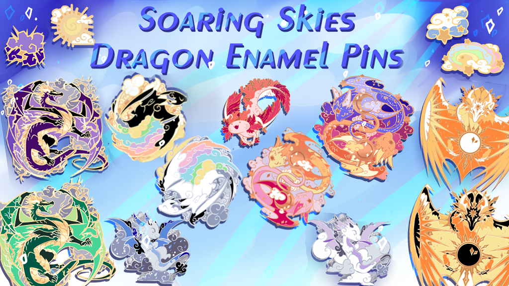Soaring Skies - Dragon Enamel Pins