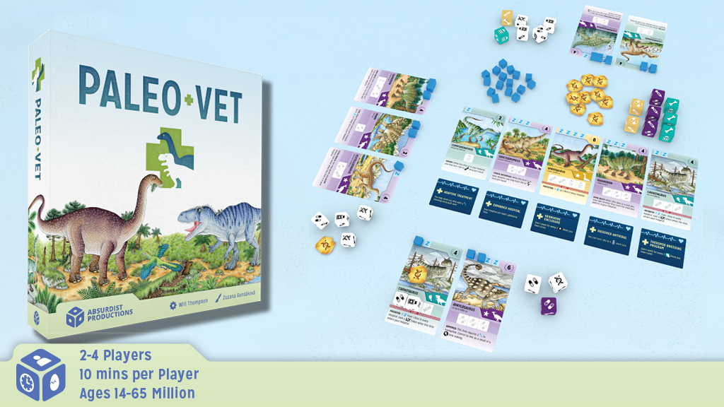 PaleoVet: A game of cards, dice, and saving dinosaurs