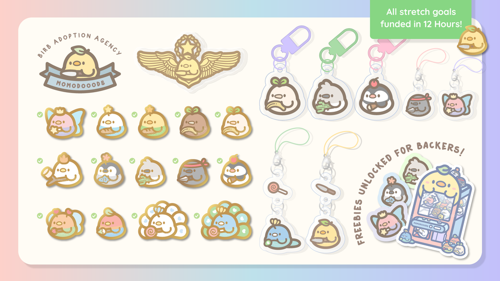 Baby Birb Adoption Agency: Mini Pin Collection