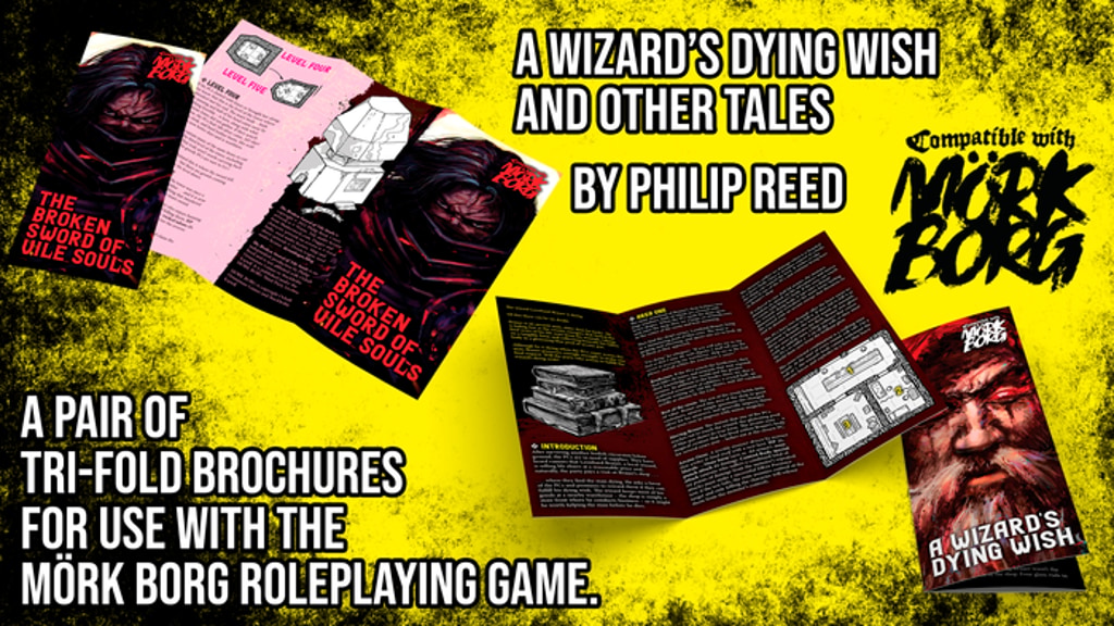 A Wizard's Dying Wish and Other Tales, for the Mörk Borg RPG