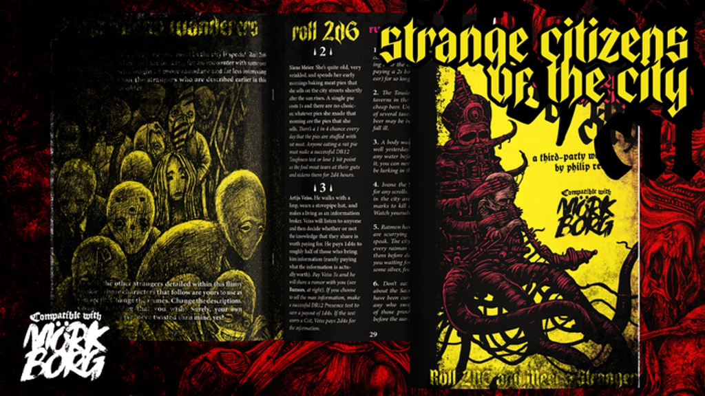 Strange Citizens of the City, a Third-Party Mörk Borg Book