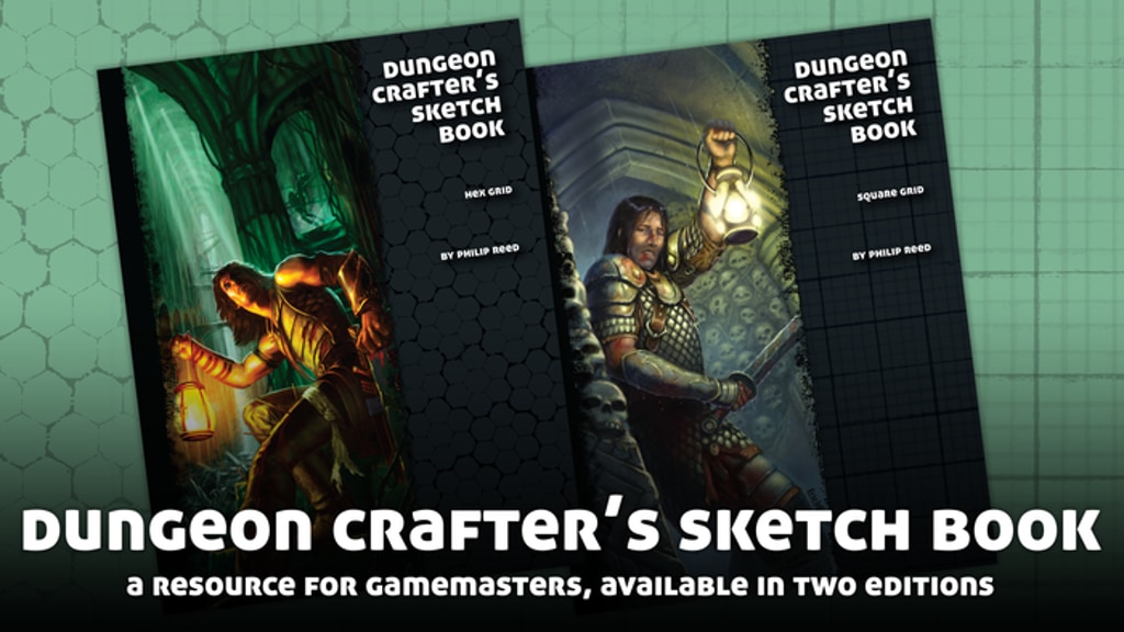 Dungeon Crafter's Sketch Book - Square and Hex Editions