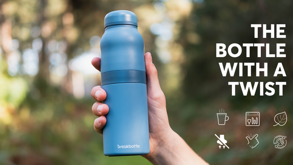 Breakbottle: Twist Open. Clean Easy. Travel Light.