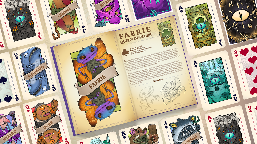 Menagerie 🦋 Playing Cards & Art Book
