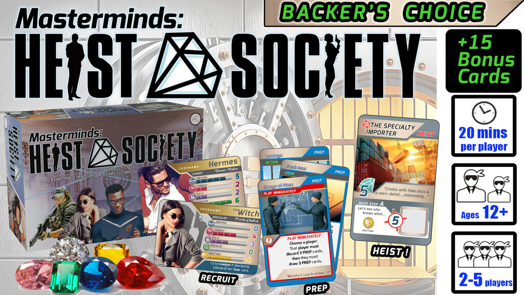 Masterminds: HEIST SOCIETY Card Game
