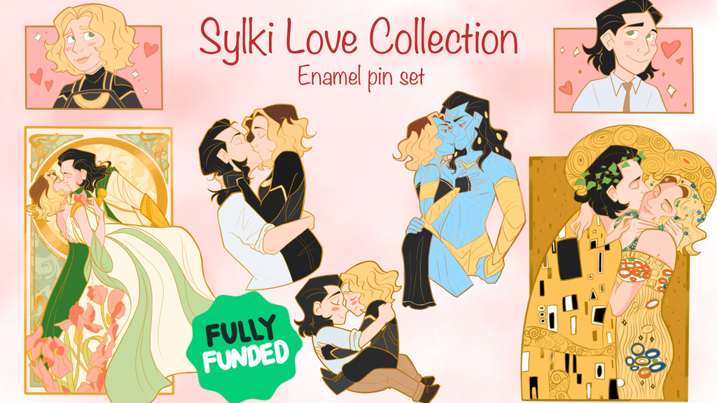 Sylki Love Collection Enamel Pin Set