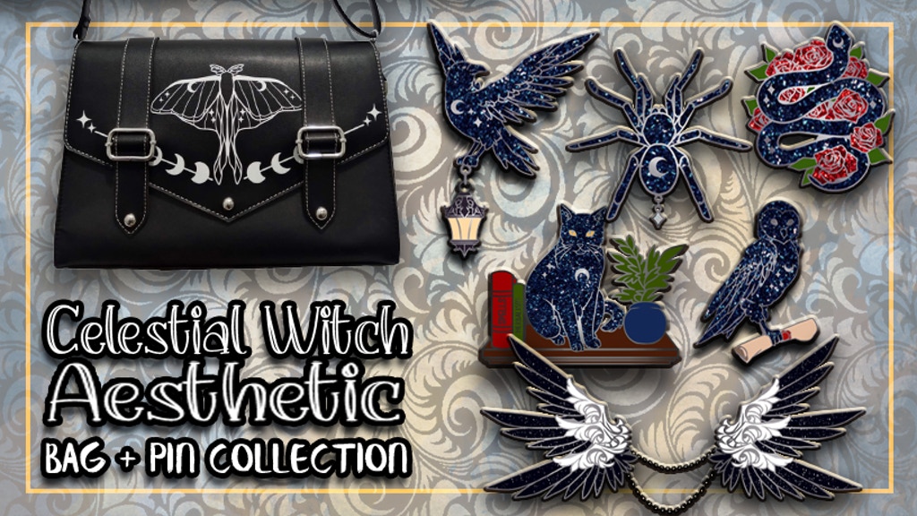 Celestial Witch Aesthetic: Ita Bag & Pin Collection
