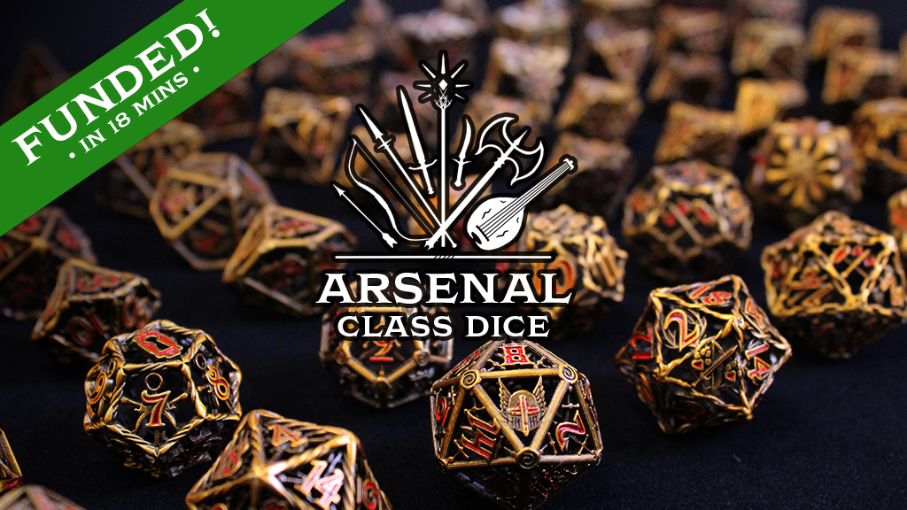 Arsenal Dice: Unique Hollow Brass Dice for Each 5e class