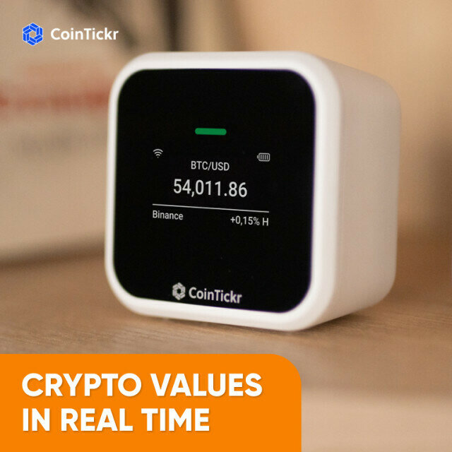 CoinTickr: Real-Time Physical Crypto& Forex Ticker