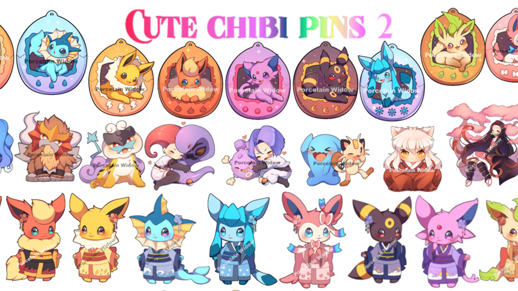 Cute Chibi Pins 2