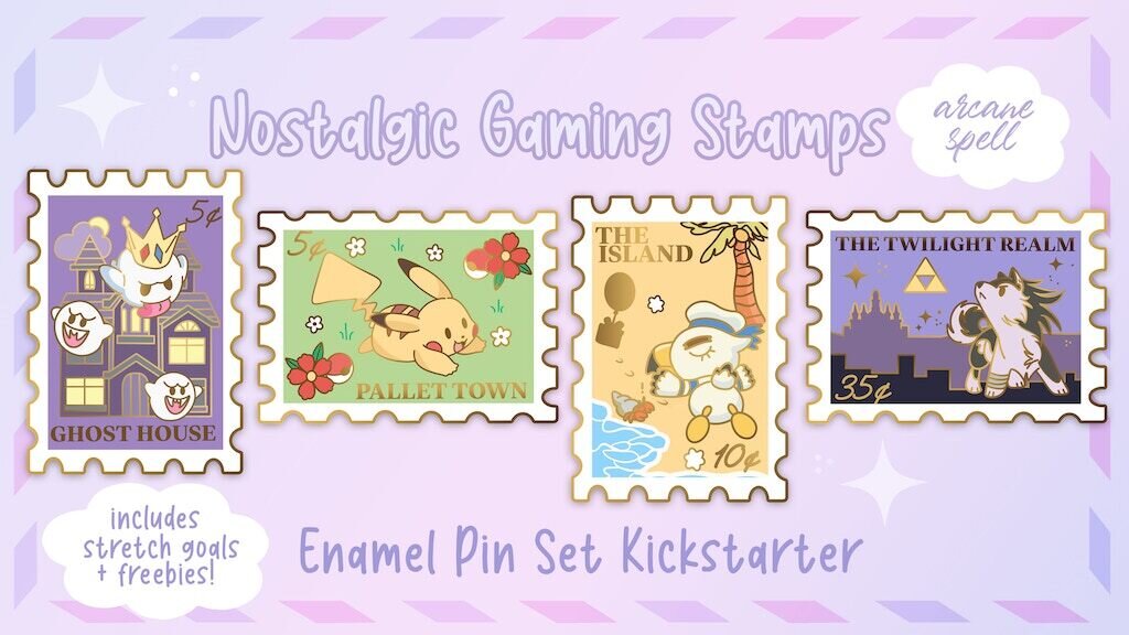 Pintendo Stamps - an Enamel Pins Collection