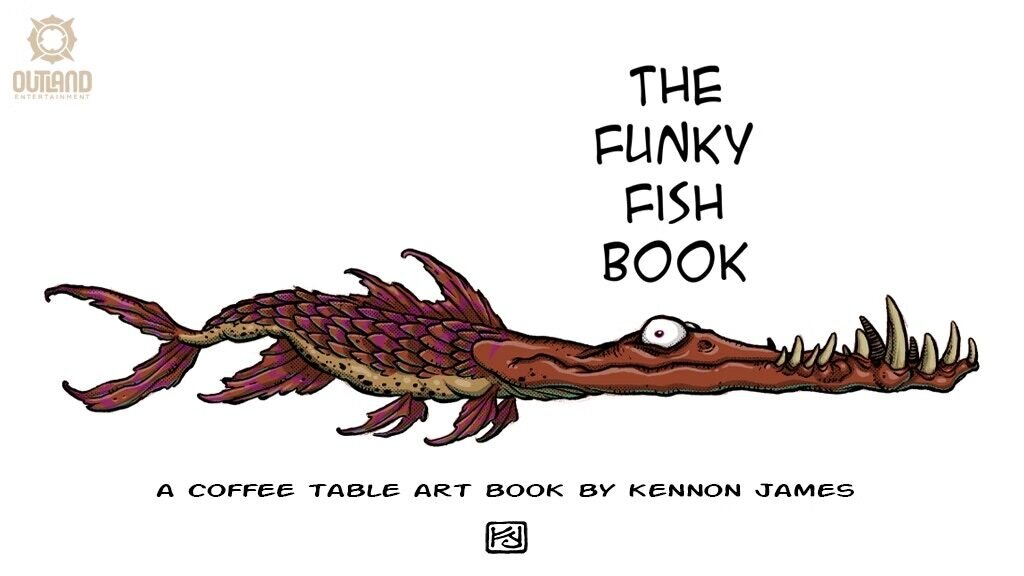 The Funky Fish Coffee Table Art Book by Kennon James