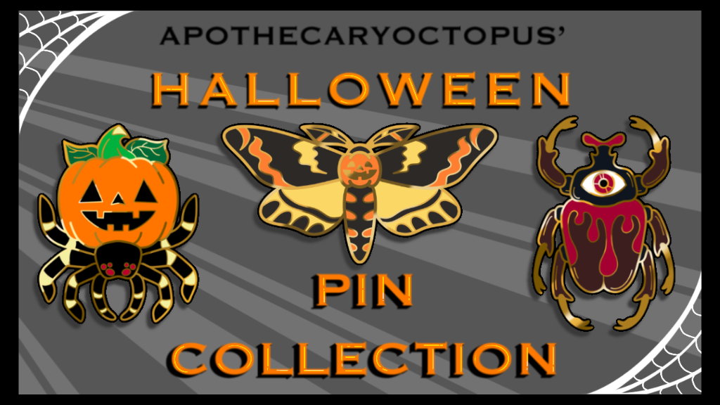 Halloween-Themed Enamel Pins