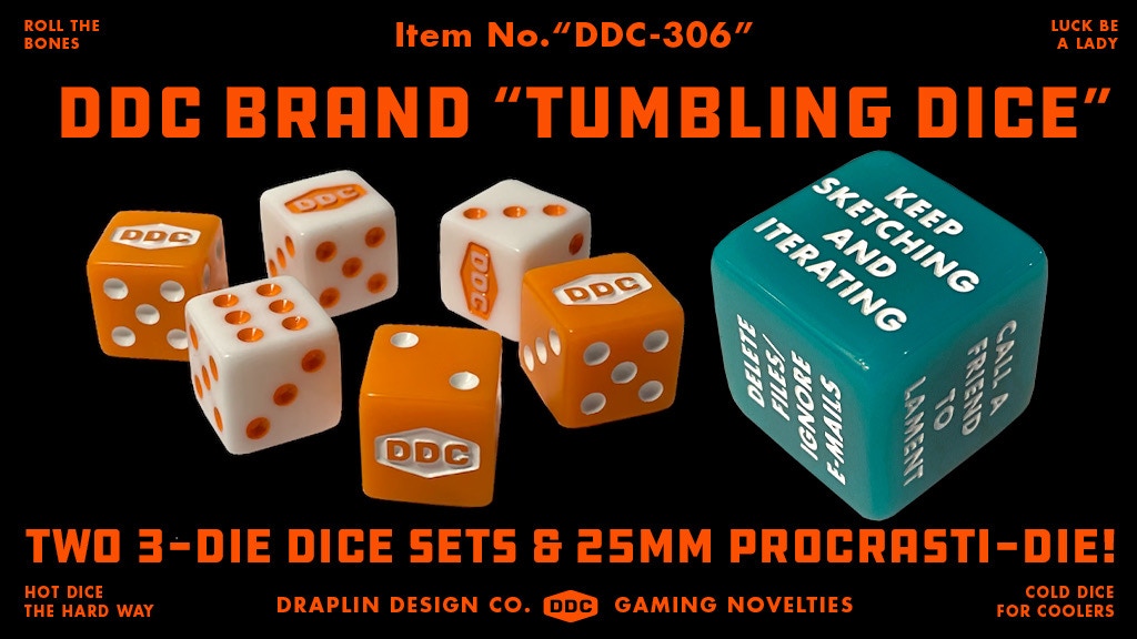 Draplin Design Company Brand Tumbling Dice - Limited Edition