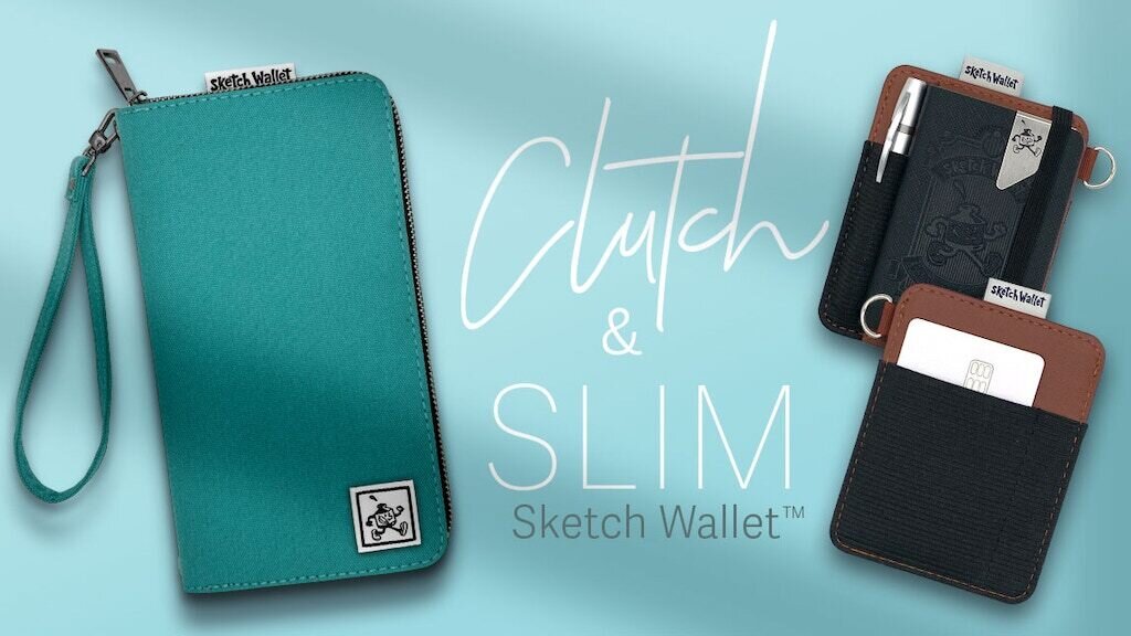 Sketch Wallet - Clutch and Slim Wallet