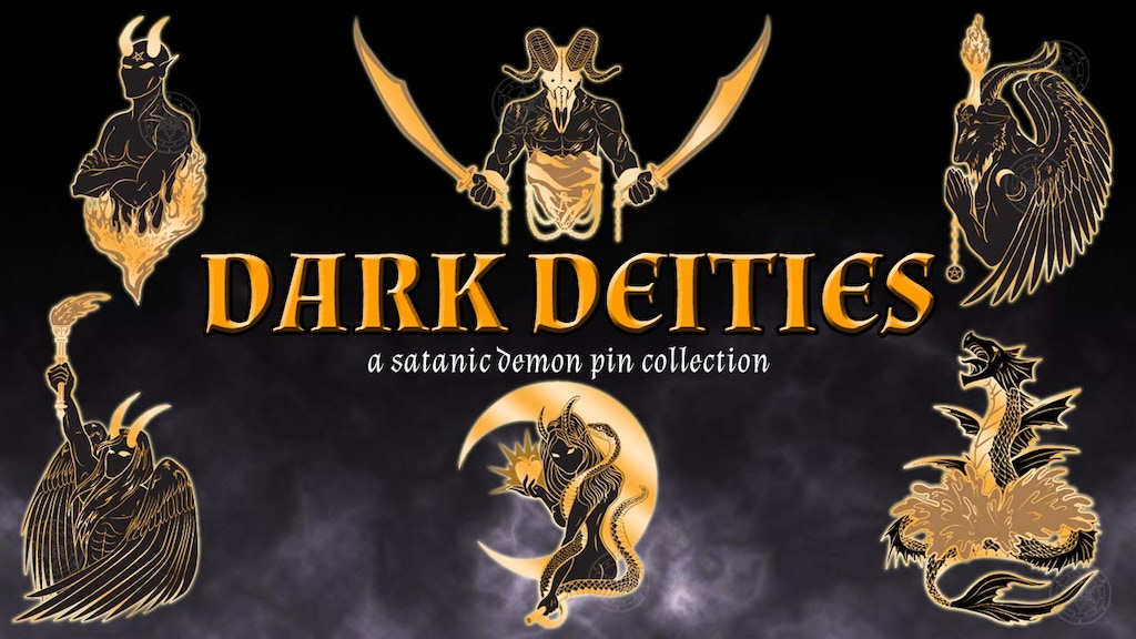 Dark Deities: A Light in the Darkness Hard Enamel Pins
