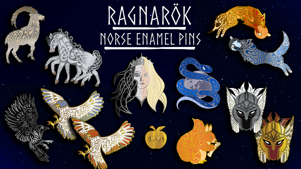 Ragnarok: Norse Enamel Pin Series