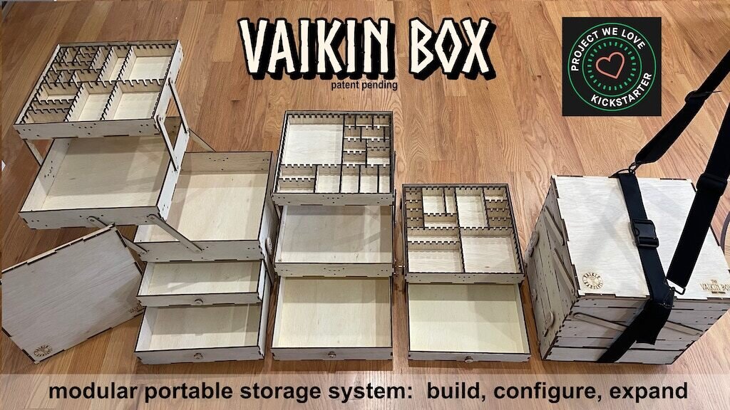 VAIKIN BOX: Modular portable game & hobby storage system
