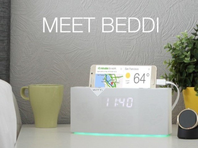 BEDDI Smart Radio Alarm Clock Speaker