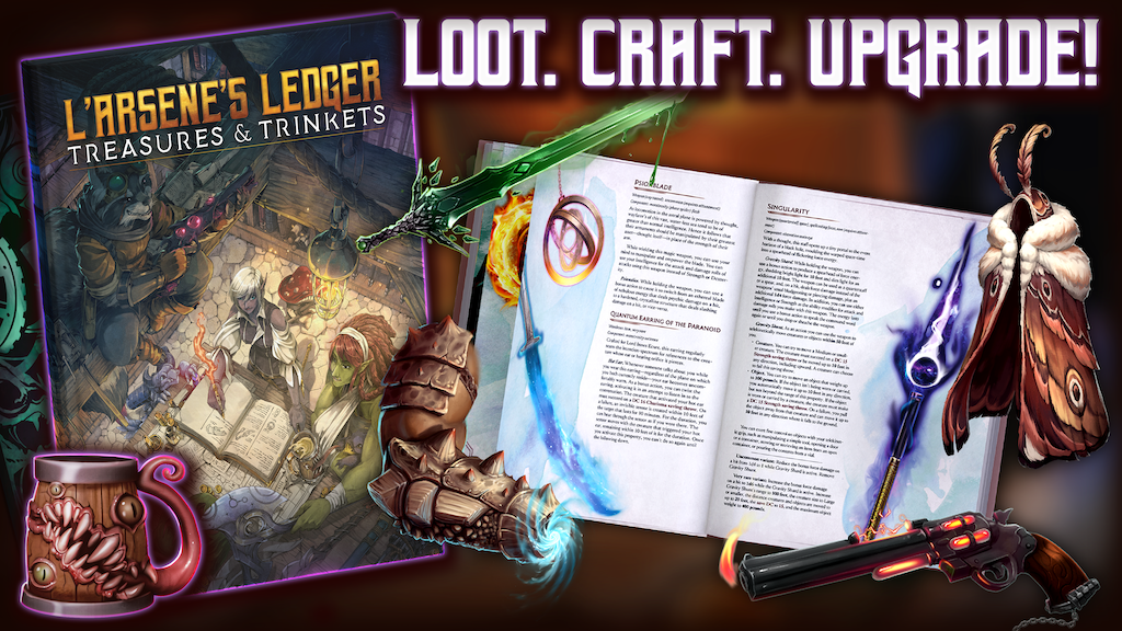 L'Arsene's Ledger of Treasures and Trinkets - A DnD 5e Tome