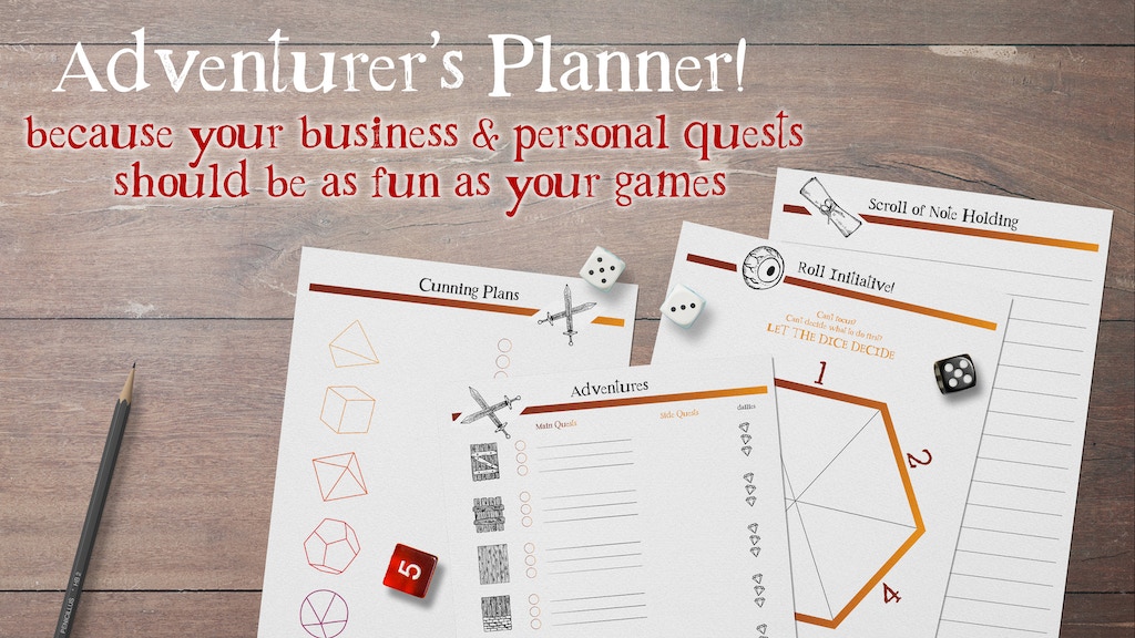 Adventurer Planner Pages!