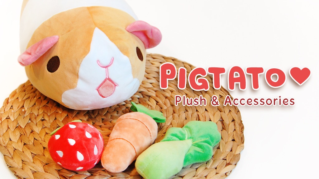 Pigtato Plush: Guinea Pig Plush and Enamel Pins