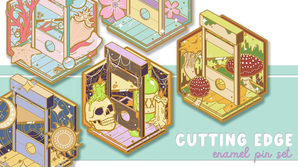 Cutting Edge Enamel Pins