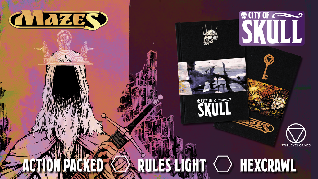 MAZES City of Skull - A Low Prep, Rules Light RPG