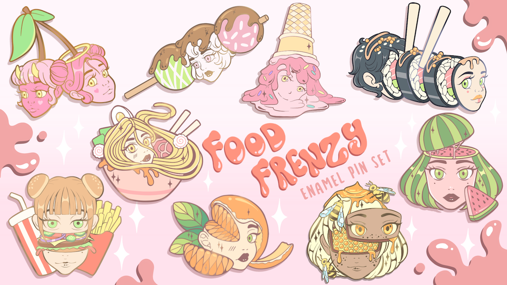Food Frenzy: An Enamel Pin Project