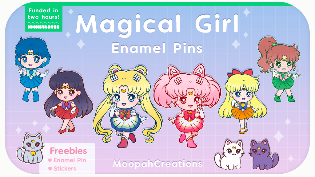 ♥ Magical Girl - Enamel Pins ♥