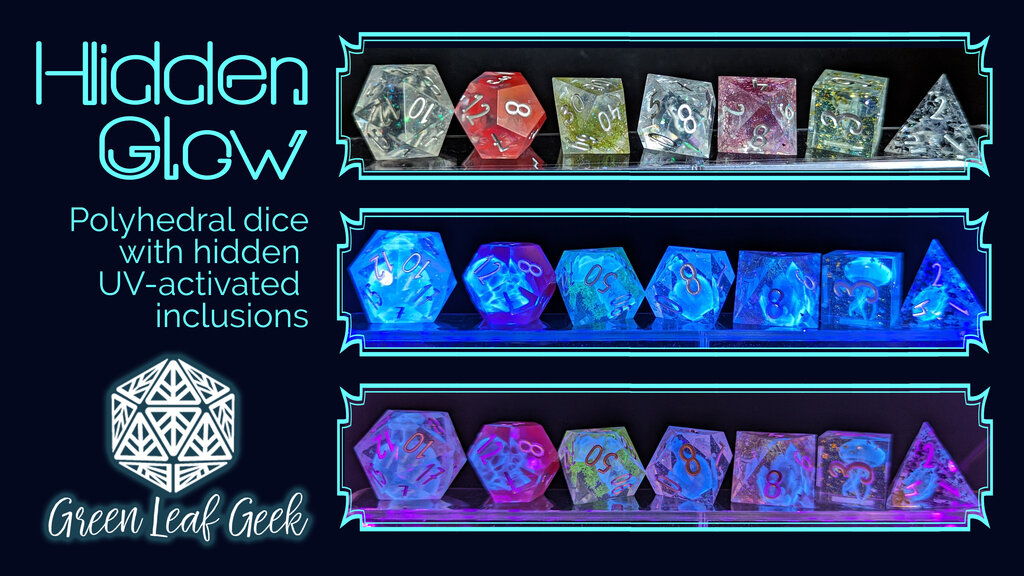 Hidden Glow UV-activated Dice