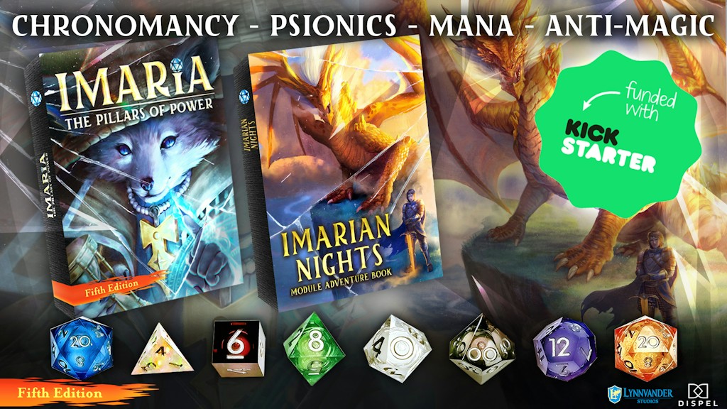 Imaria: The Pillars of Power, 5e setting and module books