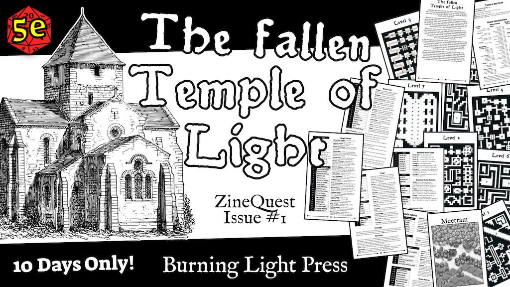 ZineQuest: The fallen Temple of Light