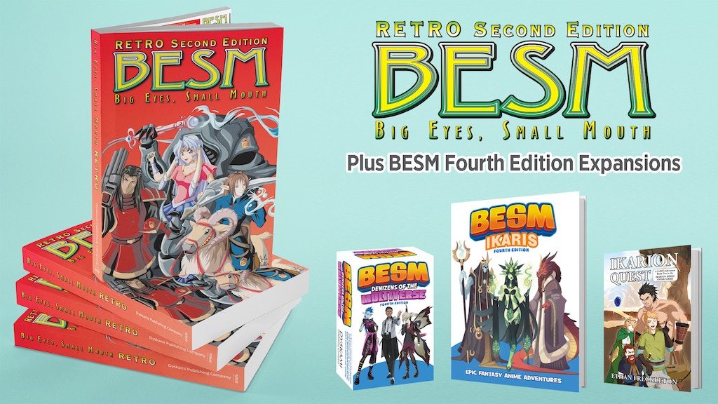 BESM Retro Second Edition RPG plus BESM 4E Expansions